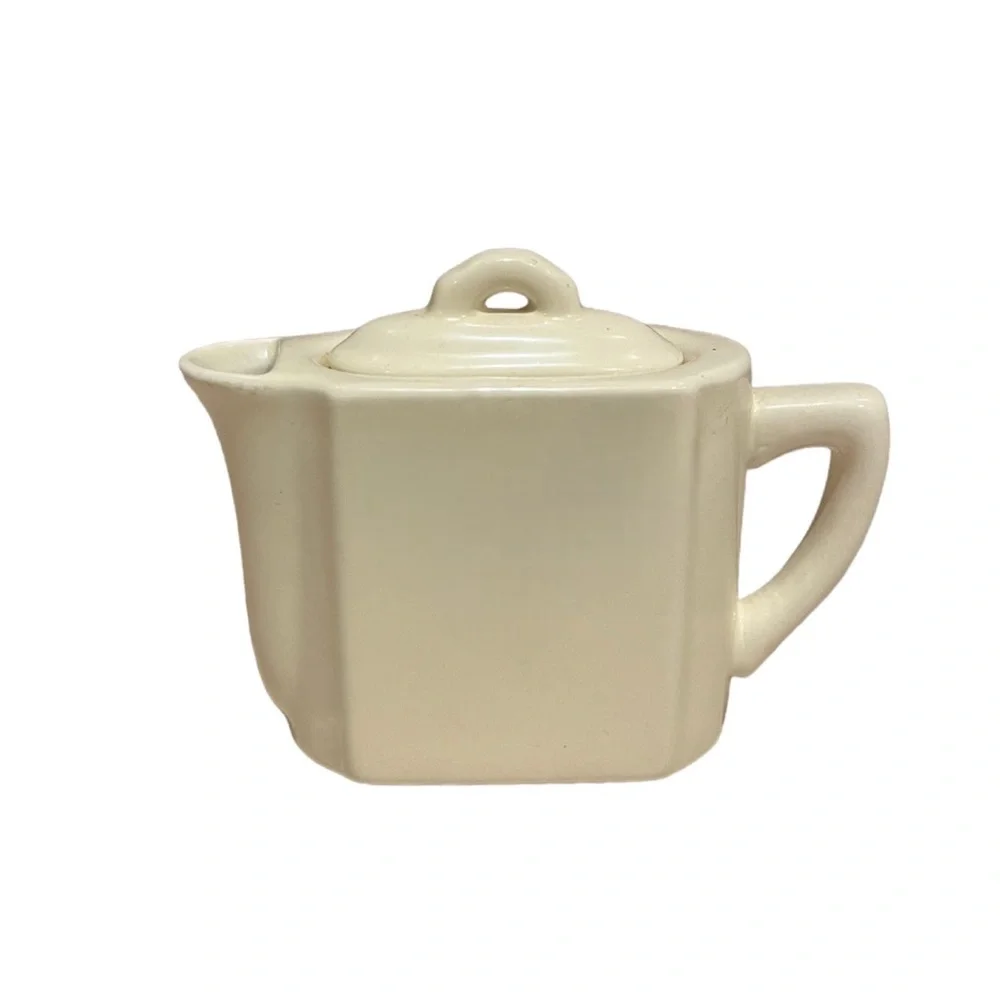 Restoration Hardware Glazed Ceramic Covered Creamer
